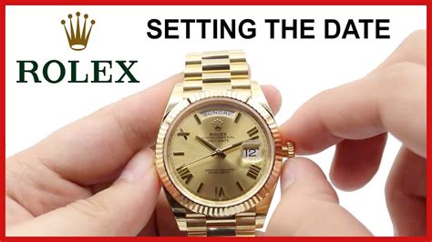 date wheel change rolex|Rolex setting date and time.